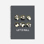 Let's Roll Panda-none dot grid notebook-Vallina84