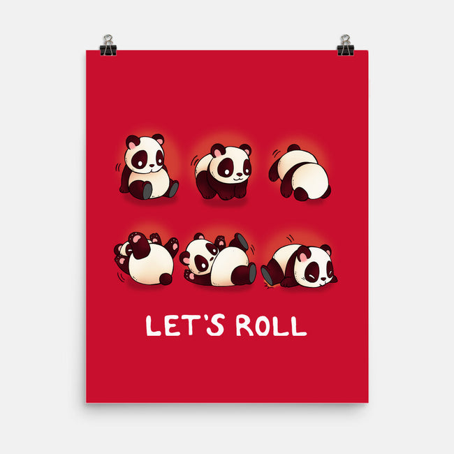 Let's Roll Panda-none matte poster-Vallina84