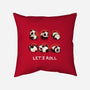 Let's Roll Panda-none removable cover w insert throw pillow-Vallina84