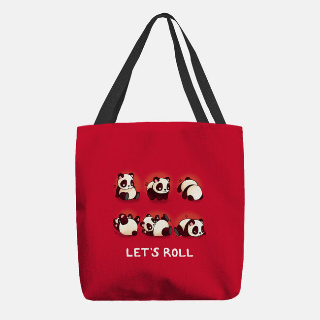 Let's Roll Panda-none basic tote-Vallina84