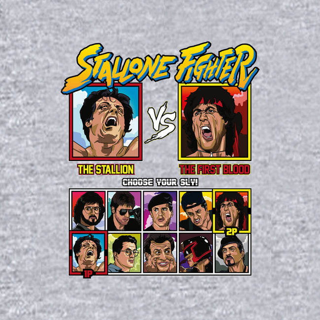 Stallone Fighter-mens premium tee-Retro Review