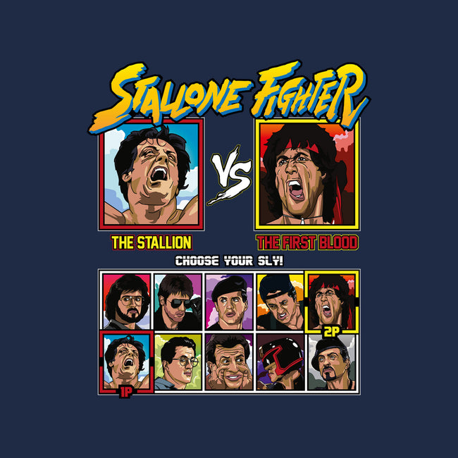 Stallone Fighter-mens premium tee-Retro Review
