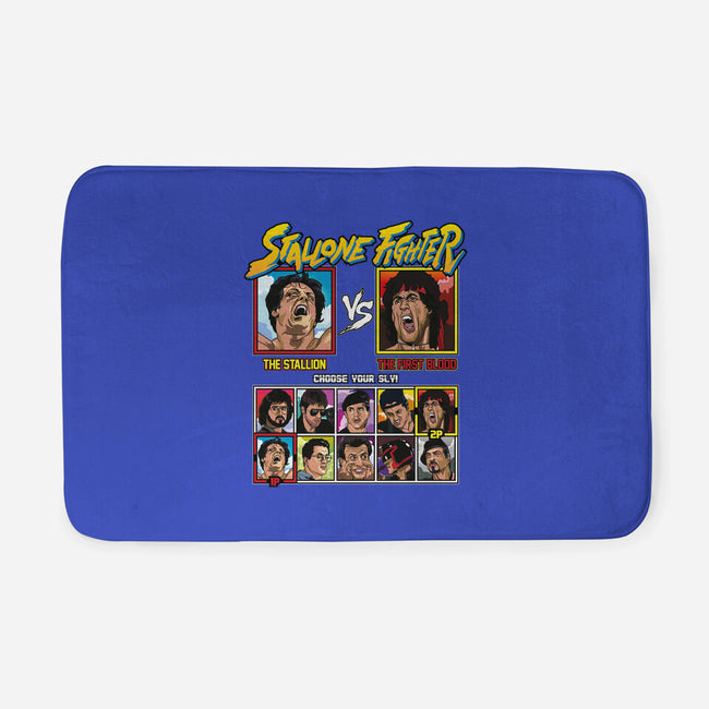 Stallone Fighter-none memory foam bath mat-Retro Review