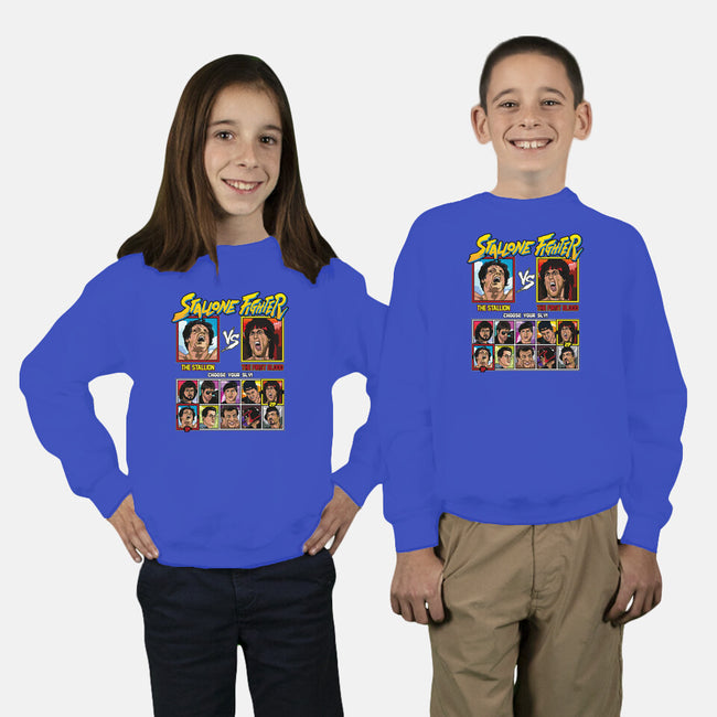 Stallone Fighter-youth crew neck sweatshirt-Retro Review
