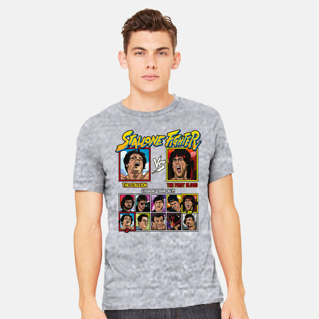 Stallone Fighter-mens heavyweight tee-Retro Review