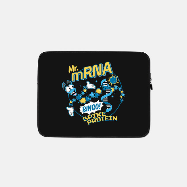 Mr. MRNA-none zippered laptop sleeve-DeepFriedArt
