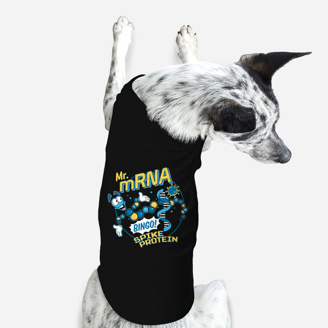 Mr. MRNA-dog basic pet tank-DeepFriedArt