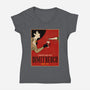 Enriched Wine-womens v-neck tee-Ursulalopez