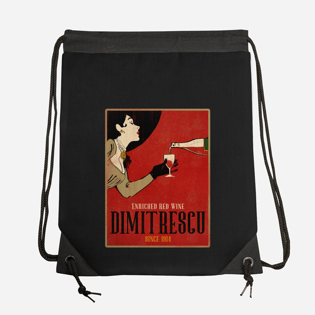 Enriched Wine-none drawstring bag-Ursulalopez