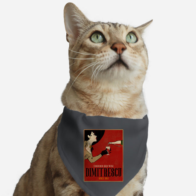 Enriched Wine-cat adjustable pet collar-Ursulalopez