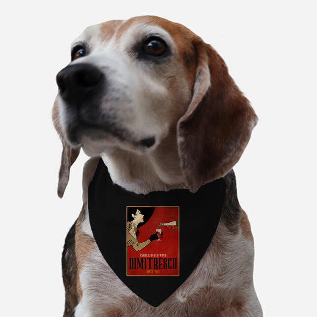 Enriched Wine-dog adjustable pet collar-Ursulalopez