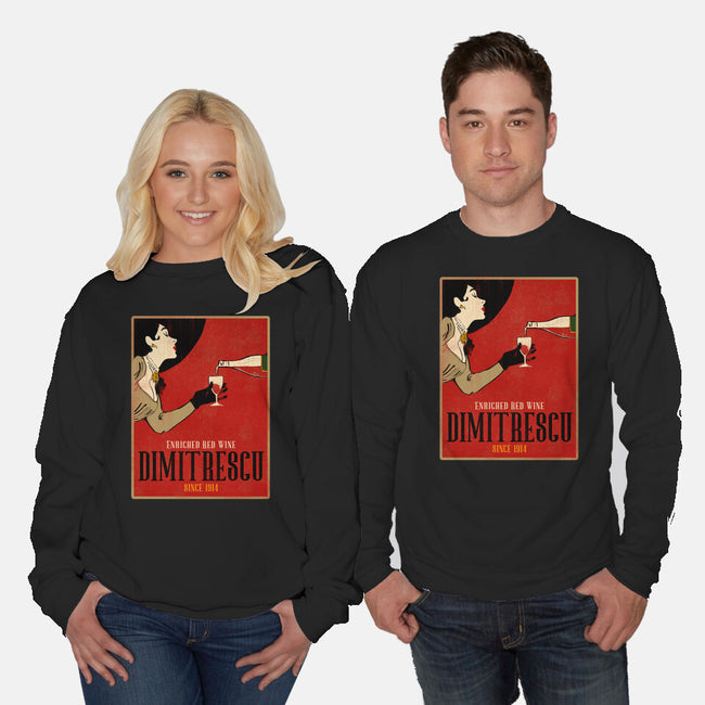 Enriched Wine-unisex crew neck sweatshirt-Ursulalopez