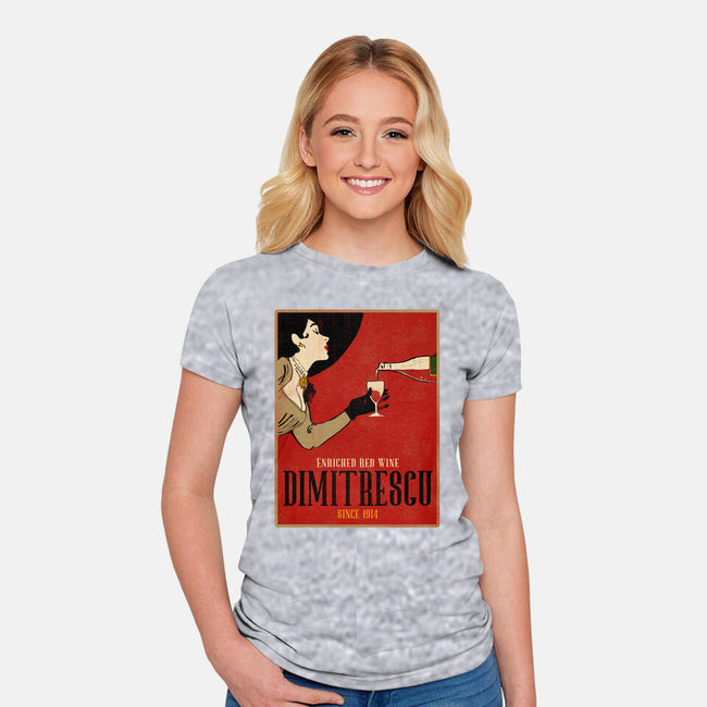Enriched Wine-womens fitted tee-Ursulalopez