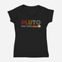 Pluto-womens v-neck tee-DrMonekers