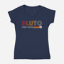 Pluto-womens v-neck tee-DrMonekers