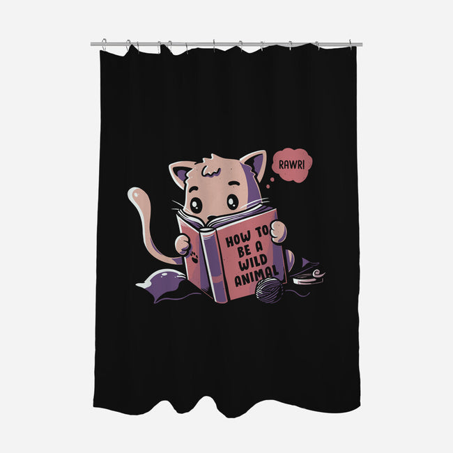 How To Be A Wild Animal-none polyester shower curtain-tobefonseca