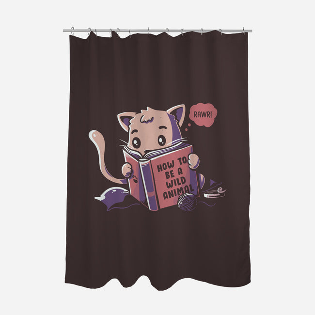 How To Be A Wild Animal-none polyester shower curtain-tobefonseca