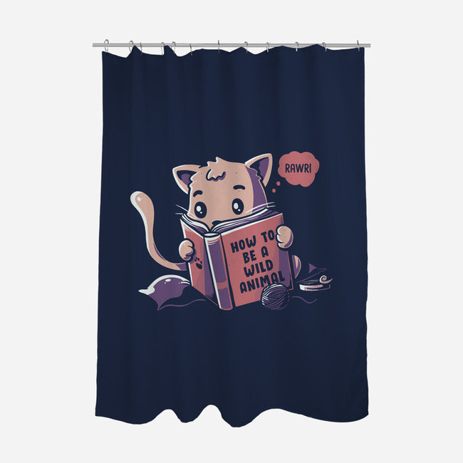 How To Be A Wild Animal-none polyester shower curtain-tobefonseca