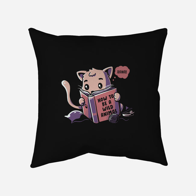 How To Be A Wild Animal-none removable cover throw pillow-tobefonseca