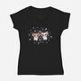 Ham Ham Love-womens v-neck tee-Mushita