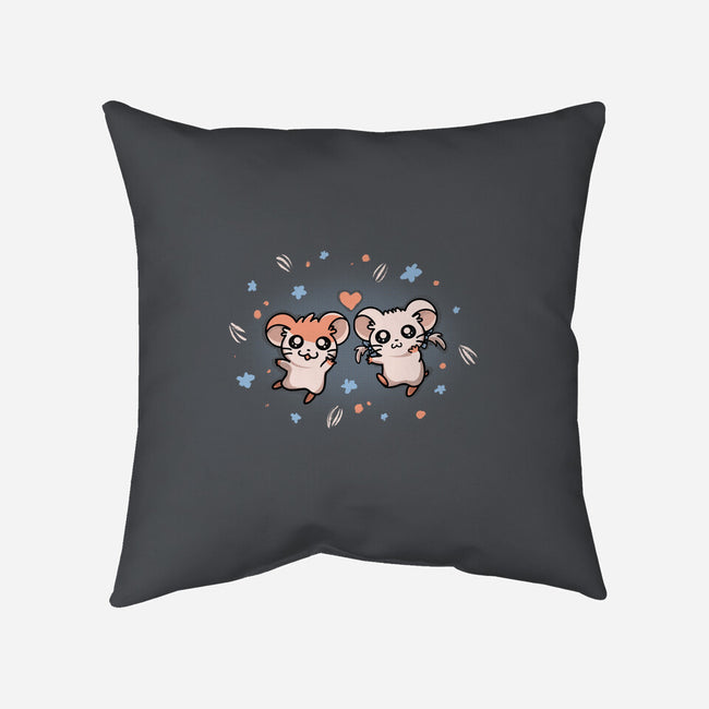Ham Ham Love-none removable cover w insert throw pillow-Mushita