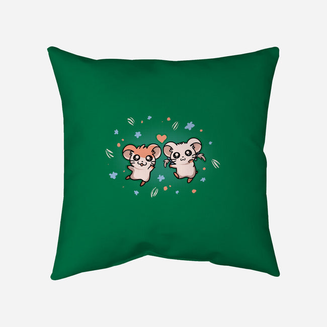 Ham Ham Love-none removable cover w insert throw pillow-Mushita