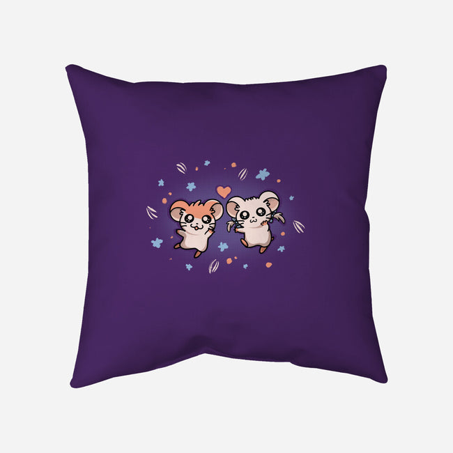 Ham Ham Love-none removable cover w insert throw pillow-Mushita