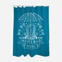 Memento Mori-none polyester shower curtain-Logozaste