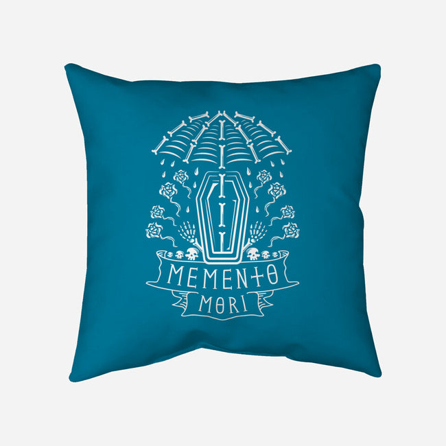 Memento Mori-none non-removable cover w insert throw pillow-Logozaste