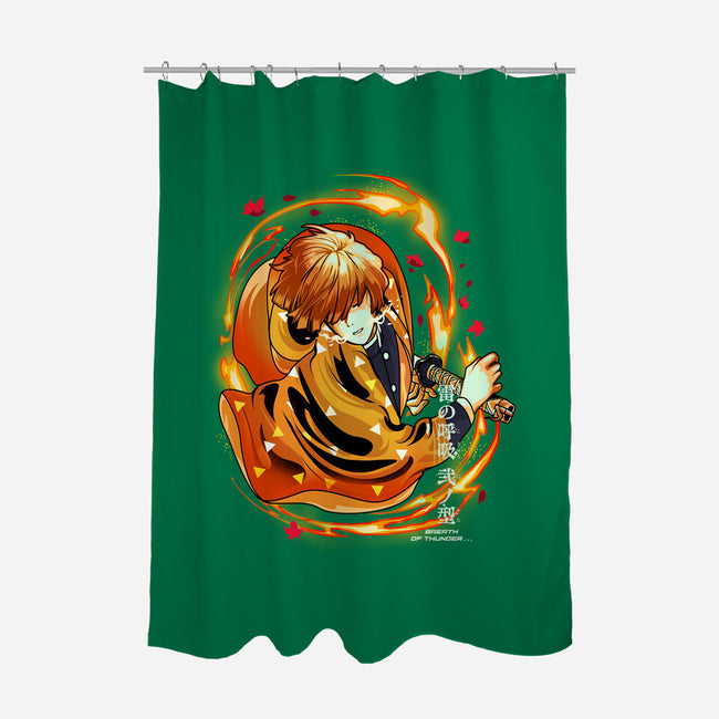 Breathe Of Thunder-none polyester shower curtain-heydale