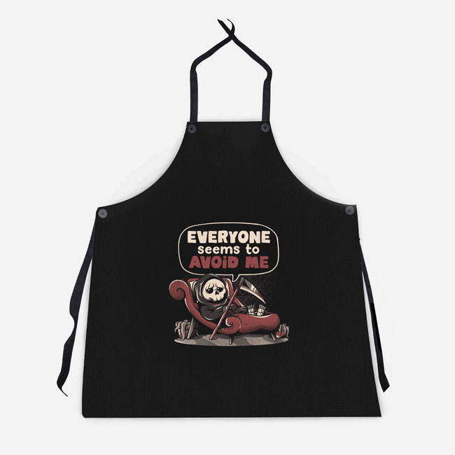 Death Issues-unisex kitchen apron-eduely