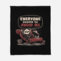 Death Issues-none fleece blanket-eduely
