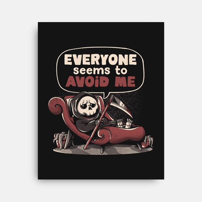 Death Issues-none stretched canvas-eduely