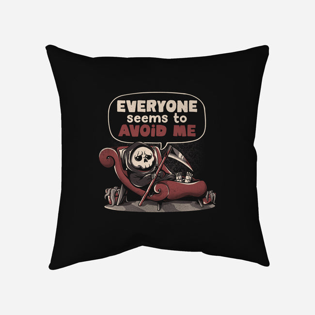 Death Issues-none removable cover w insert throw pillow-eduely