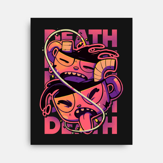 Cupdeath-none stretched canvas-Kabuto Studio