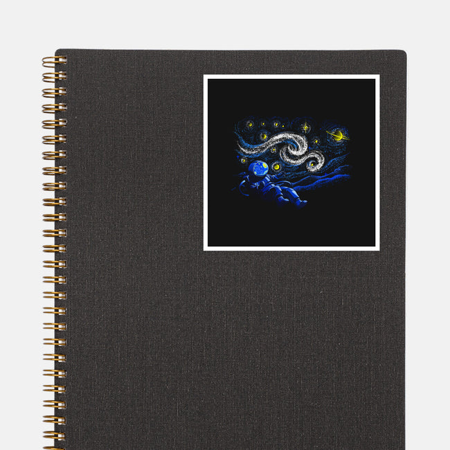 Starry Night Gravity-none glossy sticker-tobefonseca