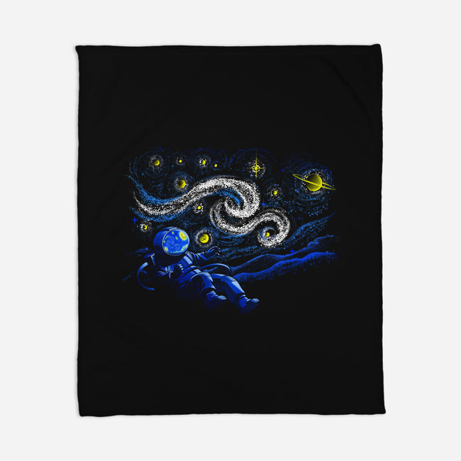 Starry Night Gravity-none fleece blanket-tobefonseca