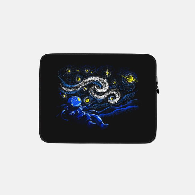 Starry Night Gravity-none zippered laptop sleeve-tobefonseca
