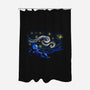 Starry Night Gravity-none polyester shower curtain-tobefonseca