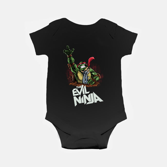 The Evil Ninja-baby basic onesie-zascanauta