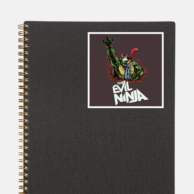 The Evil Ninja-none glossy sticker-zascanauta