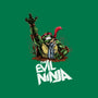 The Evil Ninja-none removable cover w insert throw pillow-zascanauta