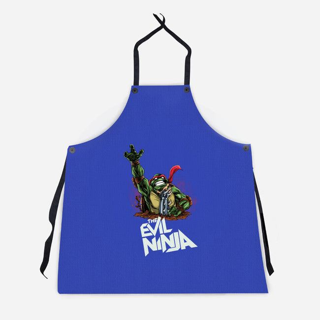 The Evil Ninja-unisex kitchen apron-zascanauta