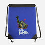 The Evil Ninja-none drawstring bag-zascanauta