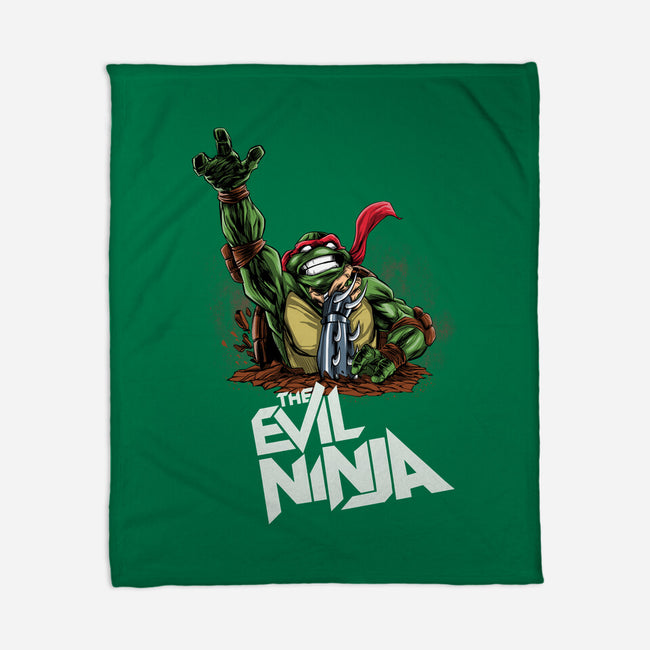 The Evil Ninja-none fleece blanket-zascanauta