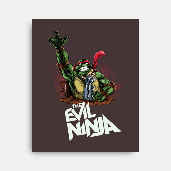 The Evil Ninja-none stretched canvas-zascanauta