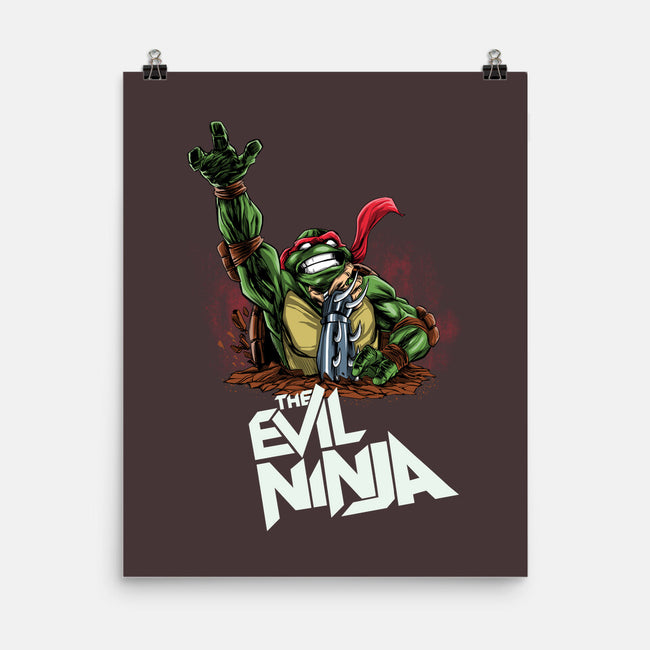 The Evil Ninja-none matte poster-zascanauta