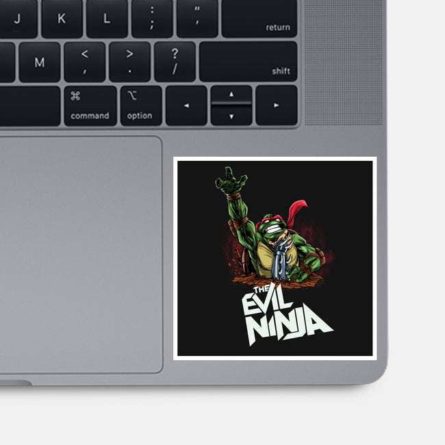 The Evil Ninja-none glossy sticker-zascanauta