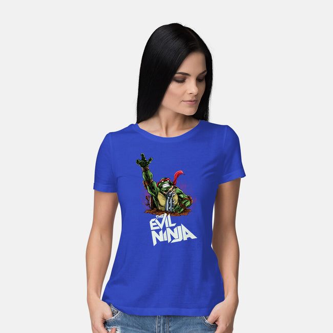 The Evil Ninja-womens basic tee-zascanauta