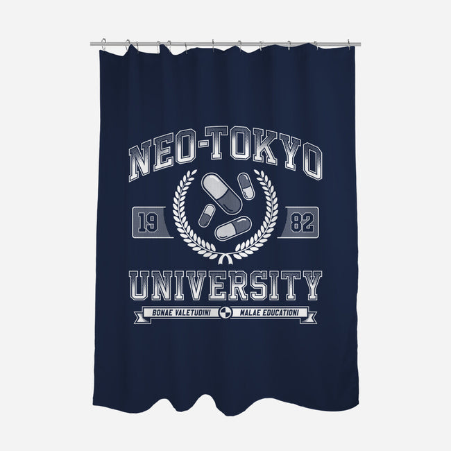 Neo-Tokyo University-none polyester shower curtain-DCLawrence